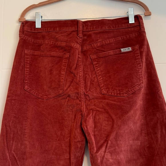 Joe's Jeans Brick Corduroy High-Rise Flare Pants Burnt Orange size 30 - Picture 7 of 9